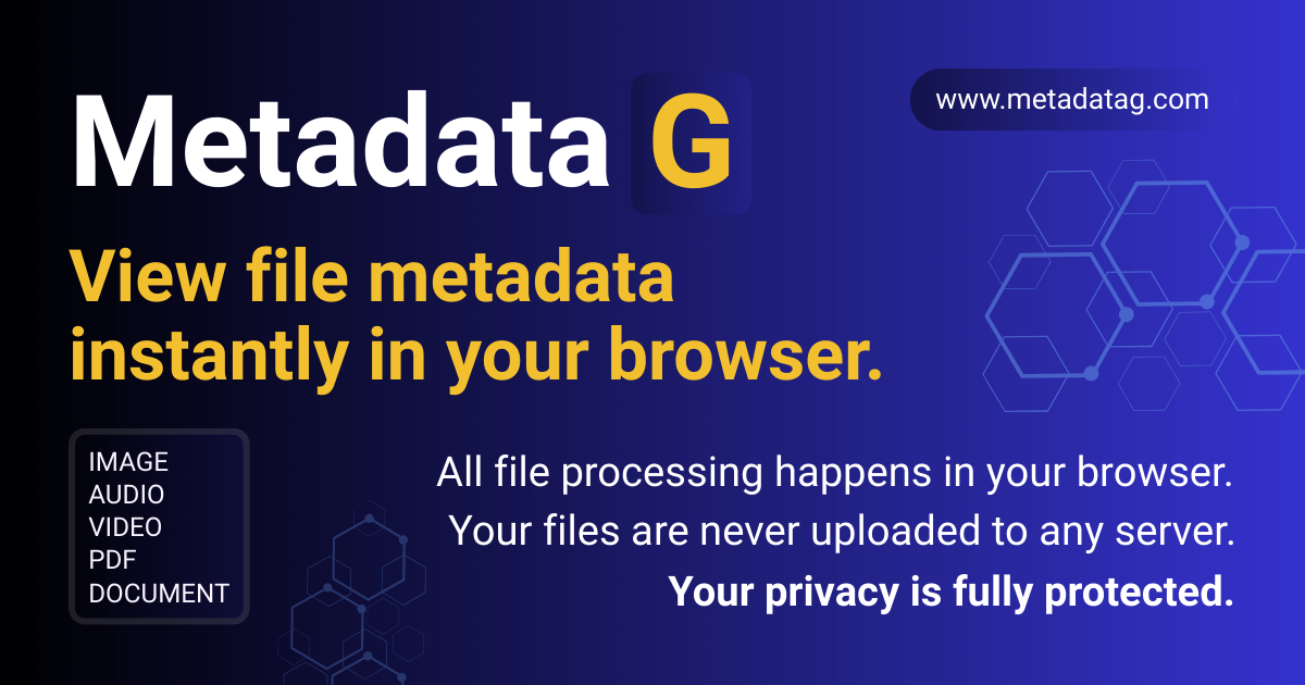 Extract & View OGG Metadata Privately | MetadataG
